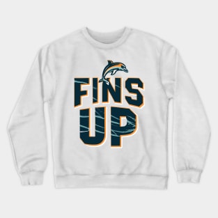 Fins Up - Miami dolphin Crewneck Sweatshirt